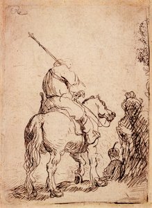 Den turbanede soldat til hest, 1632 af Rembrandt van Rijn