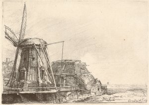 Vindmøllen af Rembrandt van Rijn