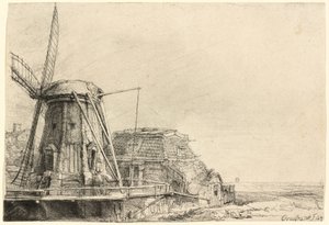 Vindmøllen af Rembrandt van Rijn