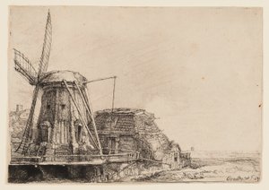Vindmøllen af Rembrandt van Rijn