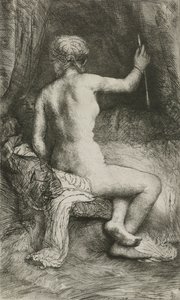 Kvinden med pilen, 1661 af Rembrandt van Rijn
