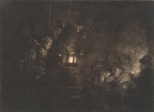 Hyrdernes tilbedelse: et natstykke af Rembrandt van Rijn