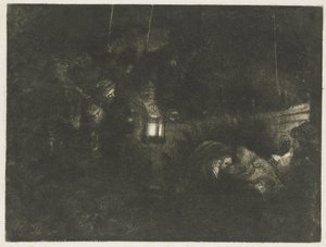 Hyrdernes tilbedelse: et natstykke af Rembrandt van Rijn