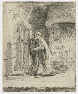 Tobits blindhed: den større plade af Rembrandt van Rijn