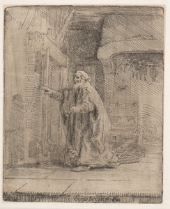 Tobits blindhed: det større billede af Rembrandt van Rijn
