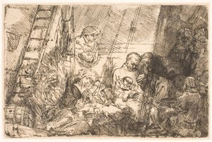 Omskæringen (i stallen) af Rembrandt van Rijn