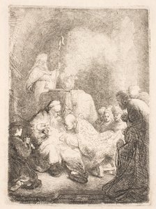 Omskæringen: lille plade af Rembrandt van Rijn