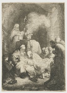 Omskæringen: lille plade af Rembrandt van Rijn