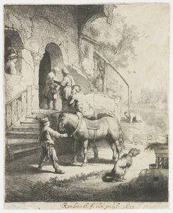 Den barmhjertige samaritaner af Rembrandt van Rijn