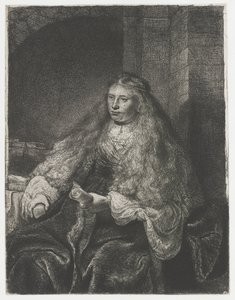 Den store jødiske brud af Rembrandt van Rijn