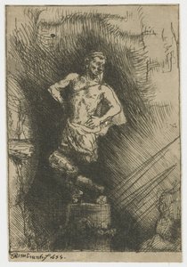 Billedet set af Nebukadnezar af Rembrandt van Rijn