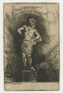 Billedet set af Nebukadnezar af Rembrandt van Rijn