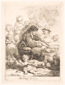 Pandekagekvinden af Rembrandt van Rijn
