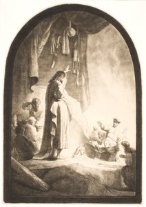 Lazarus’ opvækkelse: det store billede af Rembrandt van Rijn