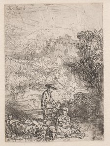 Hyrden og hans familie af Rembrandt van Rijn