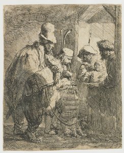 Gademusikanterne af Rembrandt van Rijn