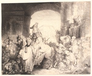 Mordokajs triumf af Rembrandt van Rijn