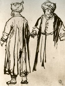 To tyrkere går, 1913. af Rembrandt van Rijn