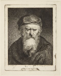 Atrabilsk gammel mand af Rembrandt van Rijn