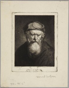 Atrabilsk gammel mand af Rembrandt van Rijn
