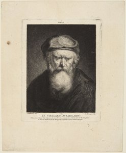 Gnaven gammel mand af Rembrandt van Rijn