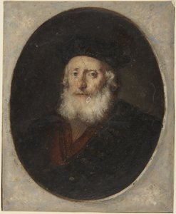 Gammel mand med toque af Rembrandt van Rijn
