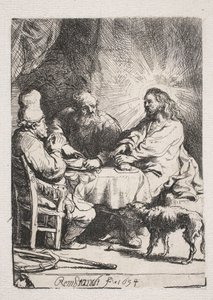 Aftensmaden i Emmaus (lille plade) af Rembrandt van Rijn