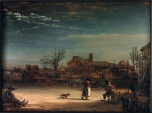 Vinterlandskab af Rembrandt van Rijn