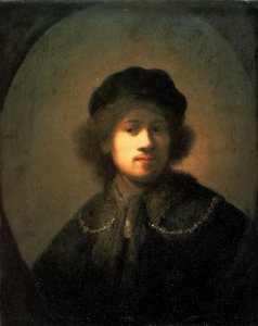 Portræt af kunstneren som en ung mand af Rembrandt van Rijn