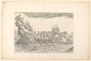 Hiclo og Naucleus argon. ført i Neptuns vogn, fra Argonauternes fartøjer til bryllupsfejringen af ​​Cosimo de 
