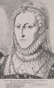 Dronning Elizabeth I (1533-1603), ca. 1572-75 af Remigius Hogenbergh