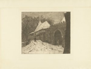 Bybillede med Koppelpoort i Amersfoort af Remmert Dekker