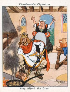Kong Alfred den Store (farvelitografi)