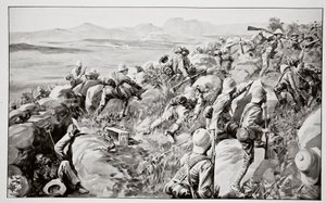 The Relief of Ladysmith - The Last Rush at Hlangwane Hill af René Bull