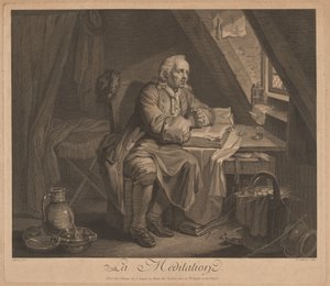 Meditation af René Gaillard, after Johann Eleazar Schenau
