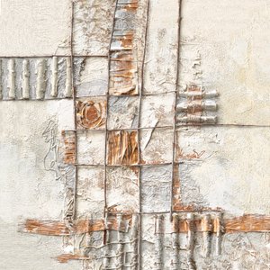Forvitret gitter – abstrakt af Renate Holzner