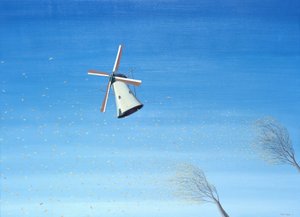 Efterår i Holland, 2001, olie på lærred af Rene Boin