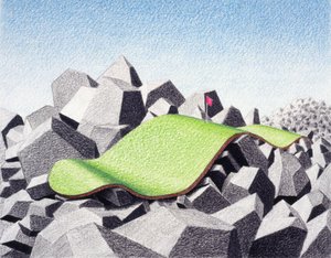 På klipperne