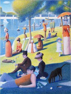 SEURAT-Golf, 2017, farveblyantstegning på papir