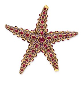 Søstjerne broche