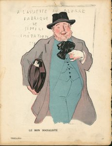 Smørtallerkenen, nummer 231, Satirisk i farver af Rene George Hermann Paul