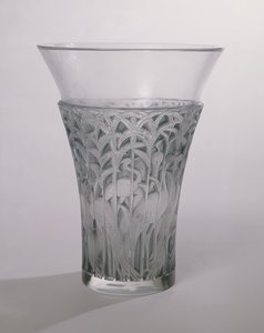 Ibis Vase, 1934 (mattet og blåt glas)
