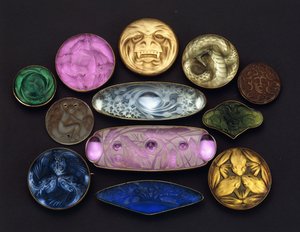 Diverse glasartikler af Rene Jules Lalique