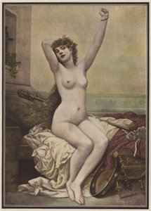 Bacchanalians (farve litho) af Rene Schutzenberger