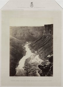 Grand Cañon, Colorado-floden, mundingen af Kanab-vasken, ser mod vest af Reverend George Wilson Bridges
