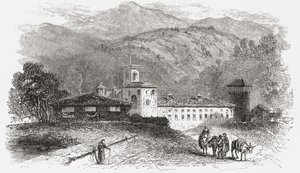 Klosteret i Vallombrosa, Firenze, Italien i slutningen af det 19. århundrede. Fra Italian Pictures af Rev. Samuel Manning, udgivet ca. 1890. af Reverend Samuel Manning