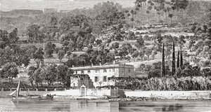 Øen Palmaria, overfor La Spezzia, Italien i slutningen af det 19. århundrede. Fra Italian Pictures af Rev. Samuel Manning, udgivet ca. 1890. af Reverend Samuel Manning