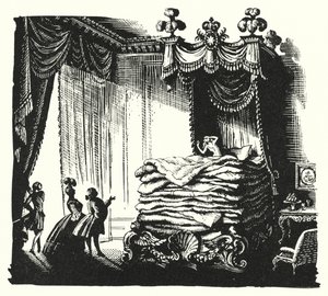 HC Andersen: Den rigtige prinsesse (litho) af Rex (after) Whistler