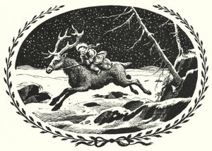 HC Andersen: Snedronningen (litho) af Rex (after) Whistler