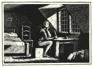 HC Andersen: Hvad månen så (litho)